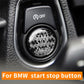 Epoxy Resin Engine Start Key Push Button Sticker For BMW F/E Chassis