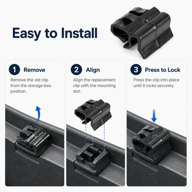 For Tesla Model 3 / Y Storage Compartment Securing Clips 1472872-00-C, 1472872-00-C