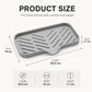 Gray slanted silicone sponge holder tray with ridges, sized for sink corners and edges