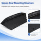 Black rear tow hook cover underside with retaining clip openings