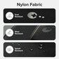 Hard-shell controller case in textured nylon fabric with water- and dust-resistant finish