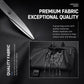 Black minimalist waterproof laptop backpack with top handle and side zipper pockets