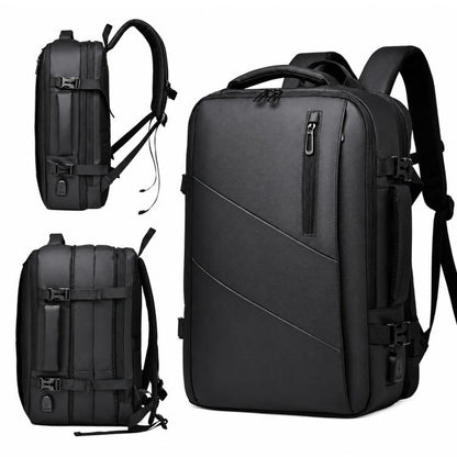 WEIXIER B683 Large Capacity Expandable Backpack Men Business Laptop Pack