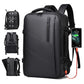 WEIXIER B683 Large Capacity Expandable Backpack Men Business Laptop Pack