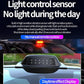 Black solar roof LiDAR cover LED warning light with amber LED bar