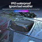 Black car roof solar LED warning light cover with translucent top panel