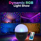 LED eye-caring RGB night light show with dome and multicolor projection effects