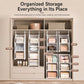 Hanging Closet Organizer Plastic Hanging Shelves Stackable Wardrobe Storage Basket for Clothes, 1-Tier, 2-Tier, 3-Tier