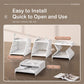 Hanging Closet Organizer Plastic Hanging Shelves Stackable Wardrobe Storage Basket for Clothes, 1-Tier, 2-Tier, 3-Tier
