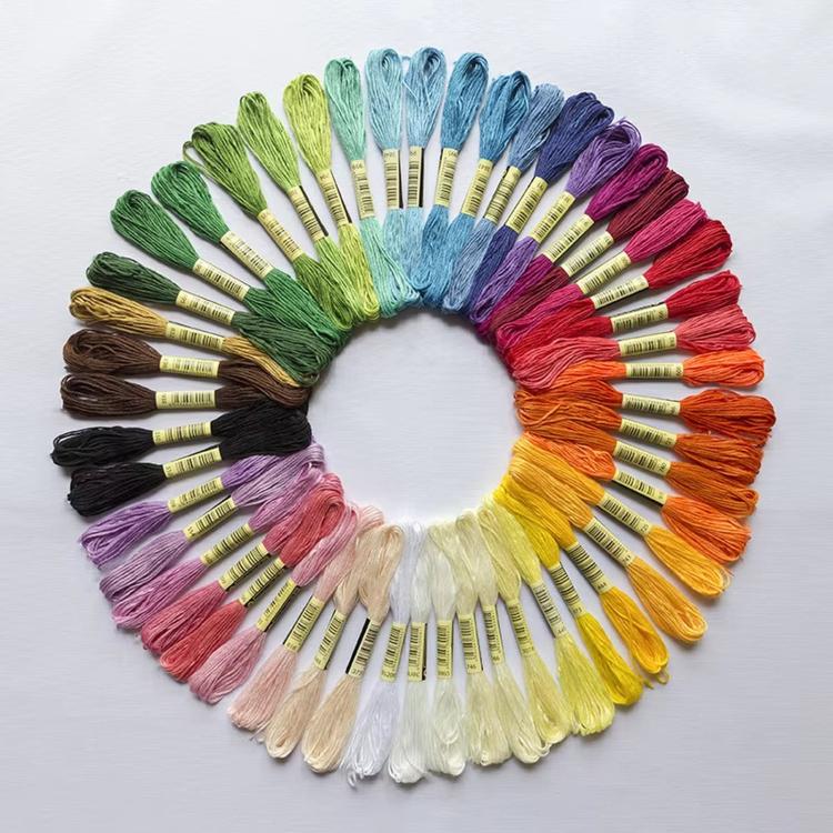 8m 6-strand Polyester Embroidery Thread Handicraft Sewing Thread