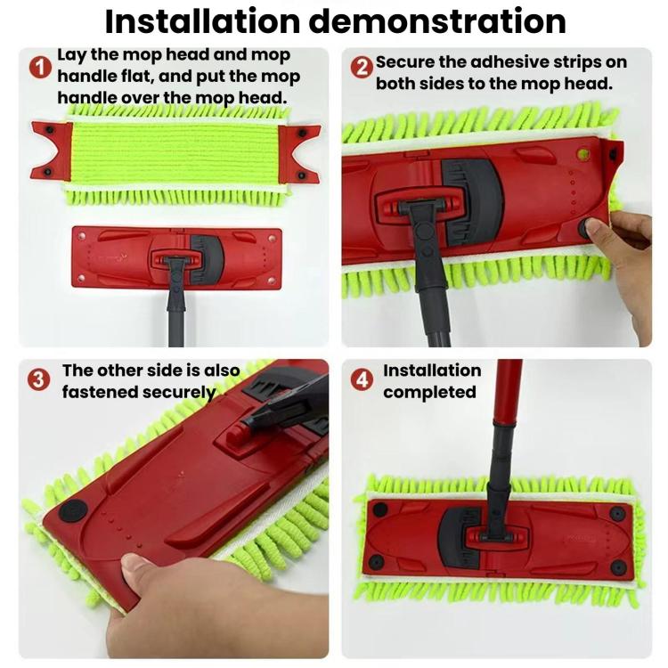 For Vileda UltraMax / UltraMax Turbo Chenille Flat Mop Refill Pad Wet & Dry Replacement Mop Head