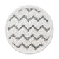 Gray wave zigzag steam mop pad, circular microfiber replacement