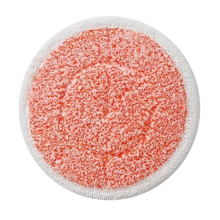Orange textured steam mop pad, circular microfiber replacement