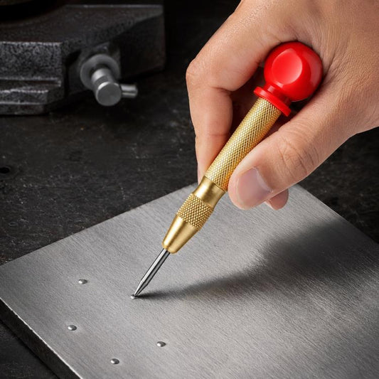 Center Punch Locator Automatic Spring-Loaded Drill Bit High-Hardness Punch for Precise Holes