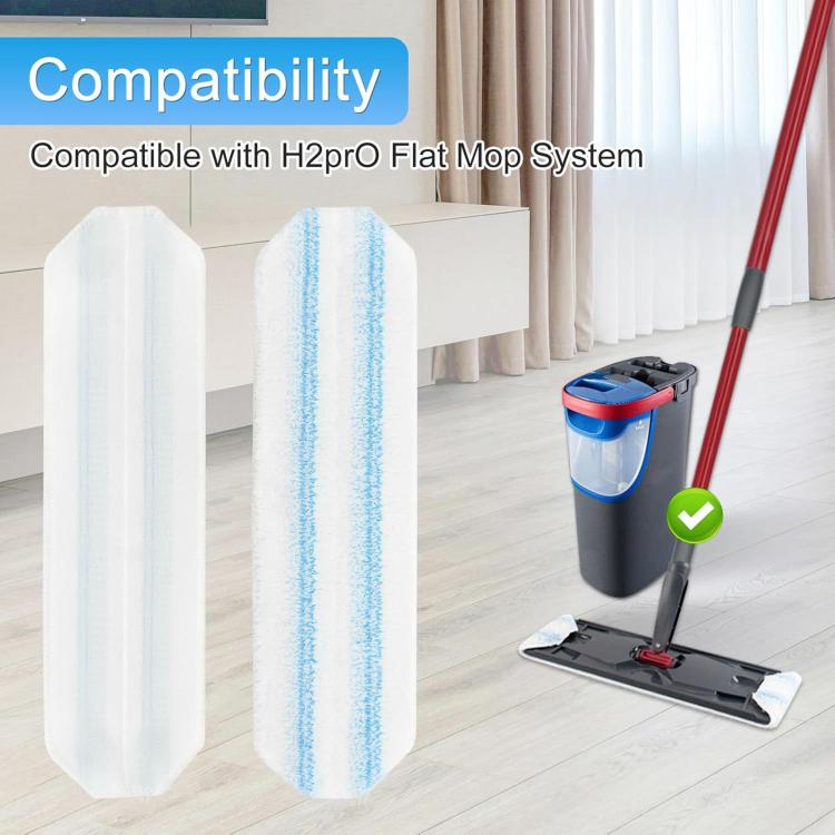 For Vileda / O-Cedar H2prO Fiber Mop Refill Pad Replacement Part