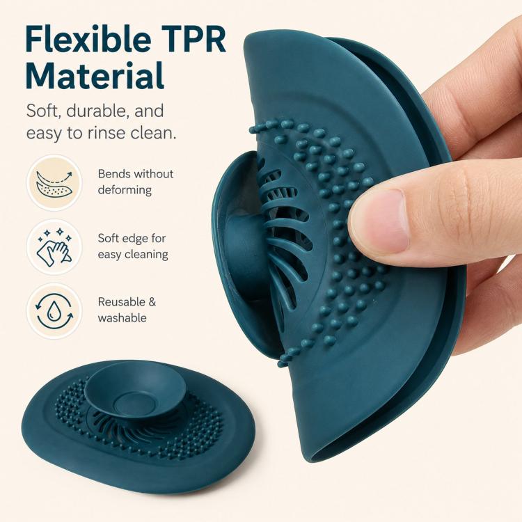 Kitchen Sink Drain Cover Push-Button Bathroom Drain Hair Strainer