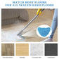 Blue microfiber steam mop pad near a steam mop cleaning head