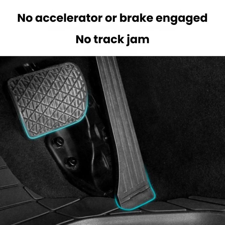 Silicone car floor mat with textured tread and circular grip studs