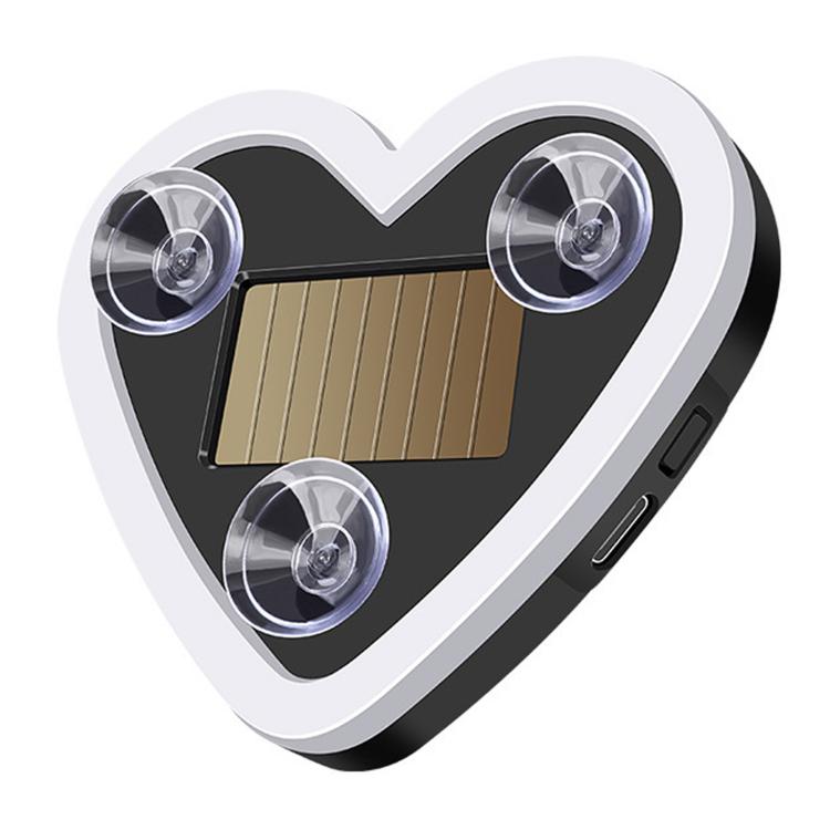 Solar Powered Heart-Shaped Car Ambient Light Smart Modified Neon Light For Vehicle Interior