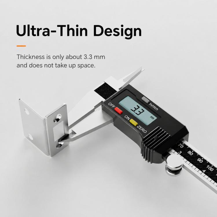 Ultra-thin silver L-shaped magnetic door stopper with mounting holes