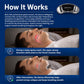 Smart anti-snoring device placed on neck area on a sleeping person