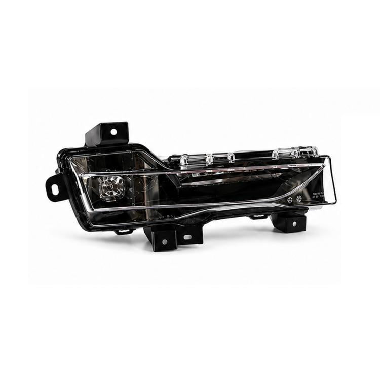 Front fog light assembly with clear lens and chrome housing for Tesla Model 3/Y