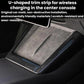 For Tesla Model 3 / Y Center Console Wireless Charger U-Shaped Decorative Protective Bezel