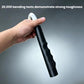 Black LED silicone light tube held in hand, curved flexible design