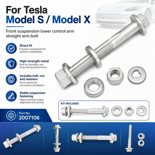 For Tesla Model X / S Front Suspension Lower Control Arm Straight Bolt 2007106, 2007106