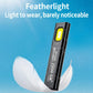 Black clip-on magnetic LED work light with bright yellow COB LED panel