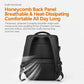 WEIXIRE B929 backpack back panel with padded mesh texture and adjustable shoulder straps.