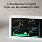 Wireless Weather Station Clock with Outdoor Sensor Digital Wall Clock Barometric Local Weather Forecast Bedside Alarm Clock