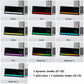LED Digital Alarm Clock with Sound-Activated RGB Light Large Display with Date/Day/Temperature Support USB Output