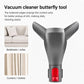 Vacuum bed dusting brush for upholstery, wide edges with red scrubbing strips