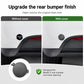 Rear bumper tow hook cover installed on the bumper near the tow hook opening
