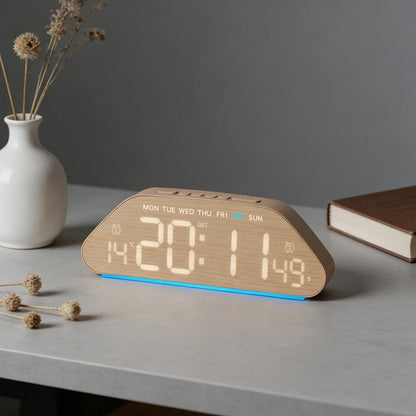 Digital Alarm Clock With USB Output Charger Accurate To The Second LED Desk Clock