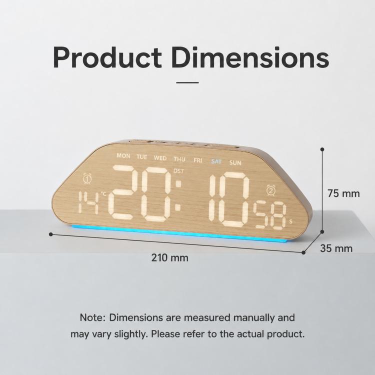 Digital Alarm Clock With USB Output Charger Accurate To The Second LED Desk Clock
