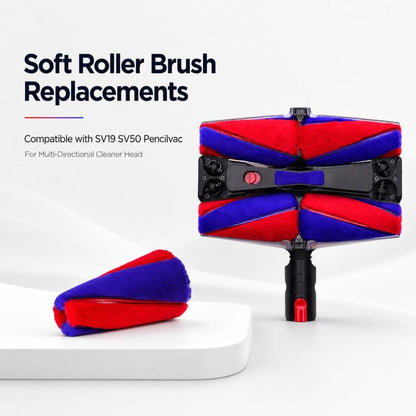 For Dyson SV50 Pencilvac Multi-Directional Cleaner Head Soft Roller Brush Replacements, Soft Roller Brush