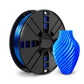 TPU 3D printer filament spool with blue flexible filament, 1.75 mm