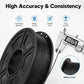 TPU 95A flexible 3D printer filament spool, black 1.75mm, neatly wound