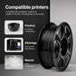 Black PETG 3D printer filament spool, 1.75mm diameter