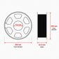 PETG filament spool size diagram: 200 mm outer diameter, 62.4 mm width