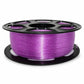 Purple glitter PETG filament on black spool reel, bright sparkly metallic finish