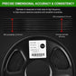 PLA 1.75mm metallic gloss filament spool, black spool with label and winding