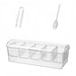 Summer 5-Compartment Fruit Freezer Tray Vegetable Snack Compartments Ice Cube Food Storage Container