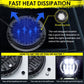 M4 7-Inch Quad Reflector Crescent Headlights For Jeep Wrangler