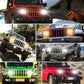 M4 7-Inch Quad Reflector Crescent Headlights For Jeep Wrangler