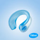 Blue reusable neck cooling wrap with cap opening for refilling cold gel