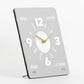 wozoom Modern Minimalist Desk Clock  Acrylic Mirror Table Clock With Silent Non-Ticking Quartz Movement