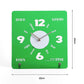 wozoom Modern Minimalist Desk Clock  Acrylic Mirror Table Clock With Silent Non-Ticking Quartz Movement